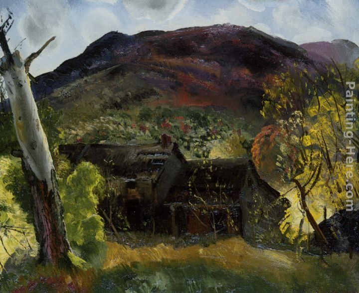 George Wesley Bellows Blasted Tree and Deserted House